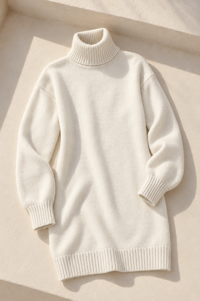 Gabriella Knit Dress — White