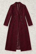 Genevieve Coat — Wine red