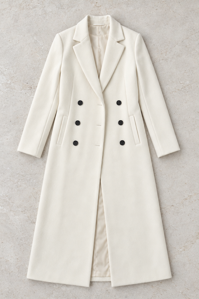 Genevieve Coat — White