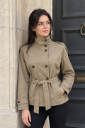 Gianna Cropped Trench Jacket