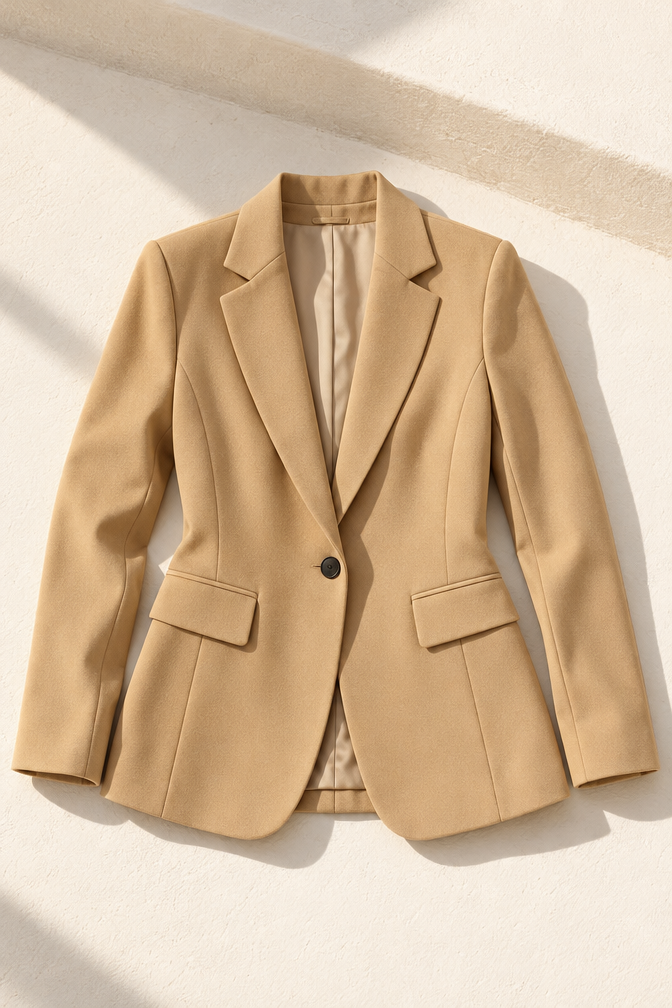 Ingrid Blazer — Beige