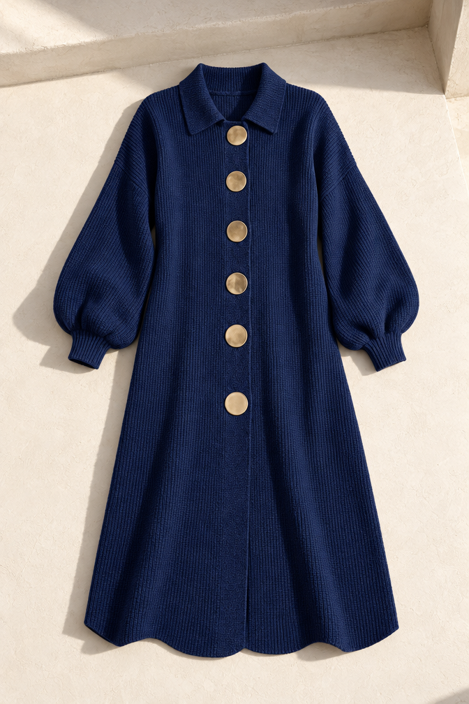 Juliette Sweater Dress — Dark Blue