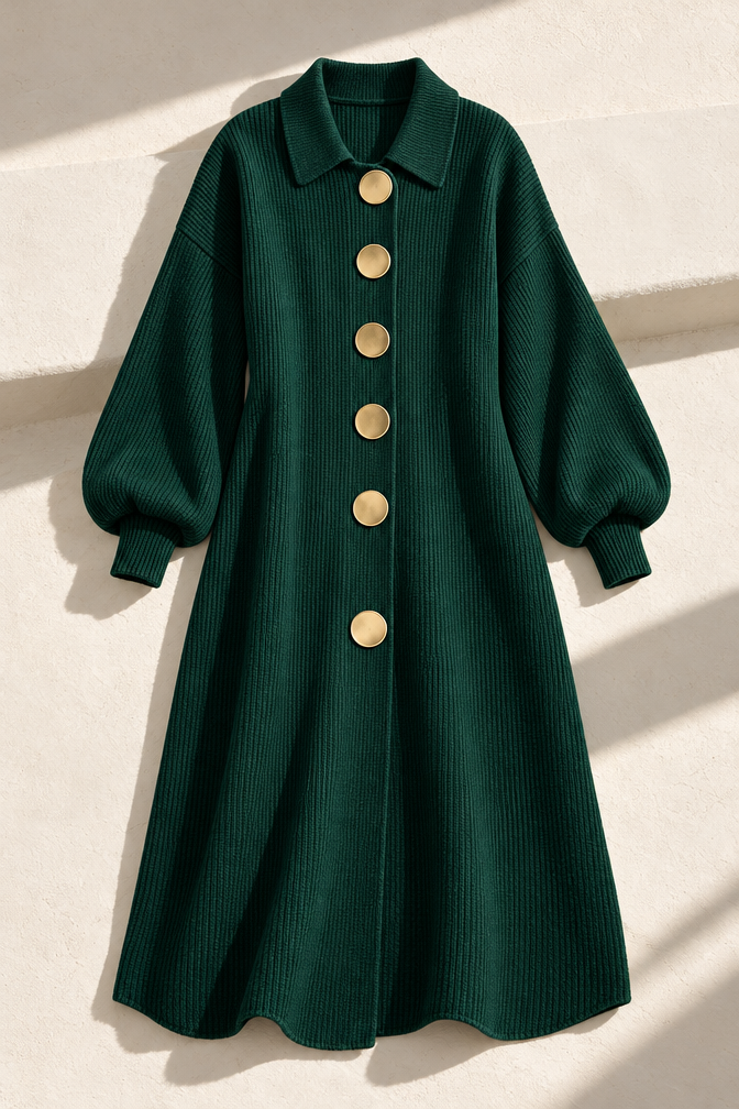 Juliette Sweater Dress — Green
