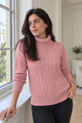 Katerina Zip Sweater — Pink