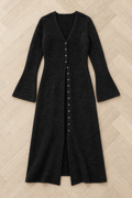 Laetitia Long Cardigan — Black