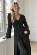 Laetitia Long Cardigan — Grey