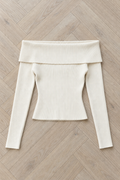Letizia Off-Shoulder Top — White