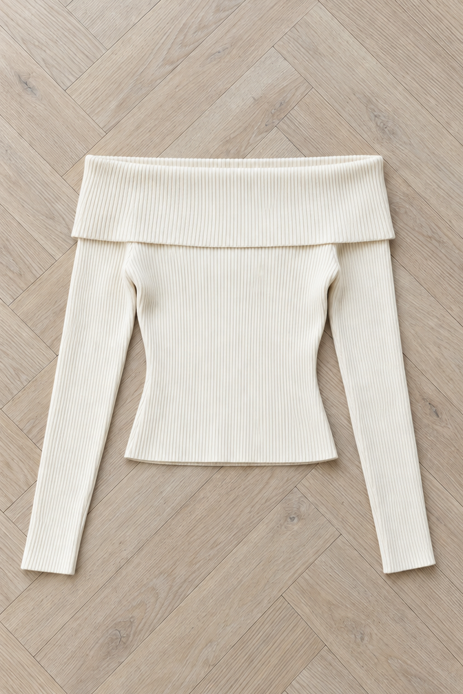 Letizia Off-Shoulder Top — White