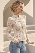 Liliana Lace Blouse — WHITE