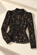 Liliana Lace Blouse — black