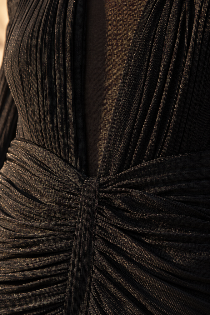 Black Backless Party Mini Dress