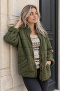 Lucienne Quilted Jacket — Green