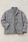 Lucienne Quilted Jacket — Gray