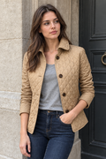 Maeve Quilted Jacket — Khaki