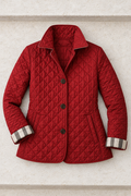 Maeve Quilted Jacket — Red