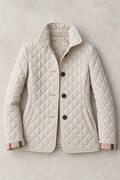 Maeve Quilted Jacket — Beige