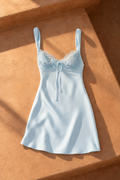 Nadia Mini Dress — Blue