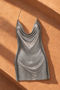 Natalia Mini Dress — SILVER