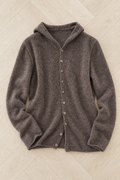 Renata Hooded Cardigan — Coffee