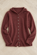 Renata Hooded Cardigan — Red