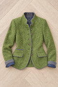 Roxanne Wool Blazer — Green