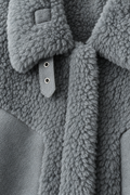 Simona Sherpa Jacket — Gray