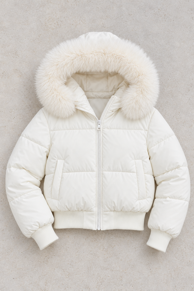 Theodora Puffer Jacket — White