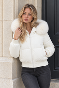 Theodora Puffer Jacket — White