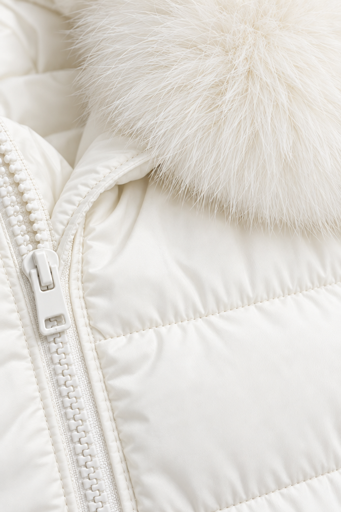 Theodora Puffer Jacket — White