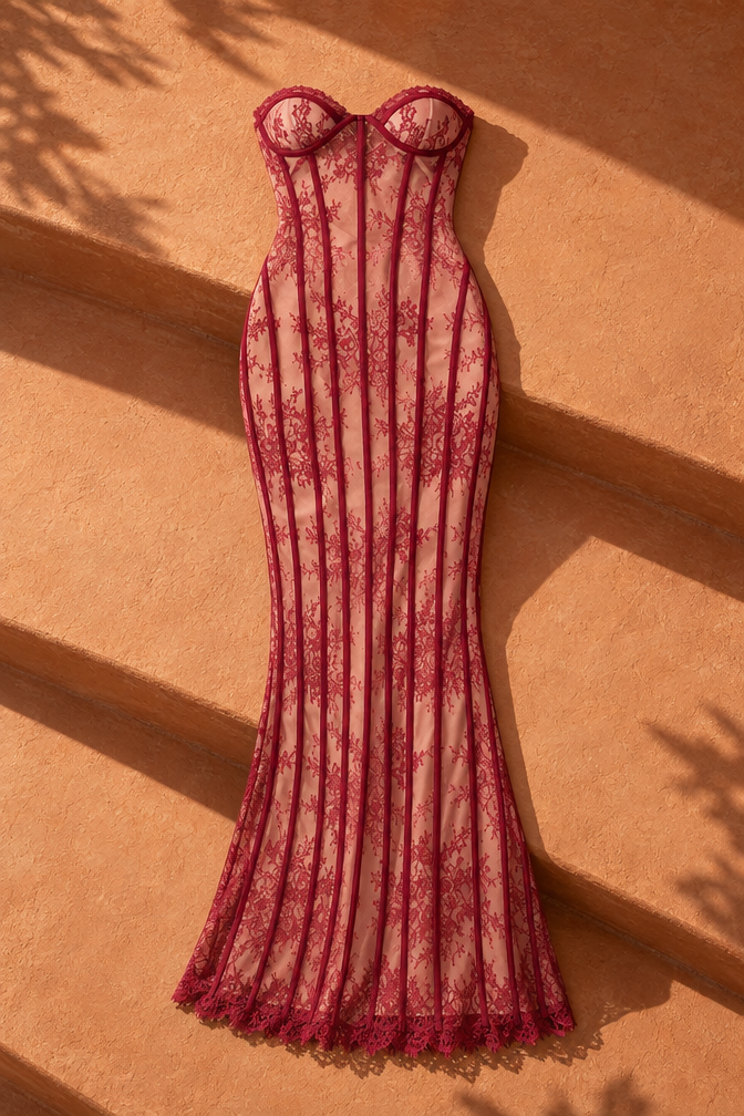 Valentina Maxi Dress — Red
