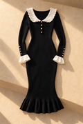 Vera Midi Dress — Black