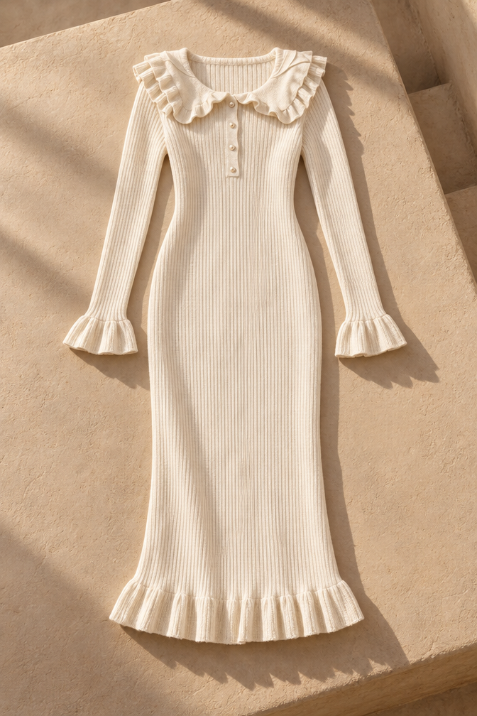 Vera Midi Dress — White