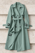Violetta Trenchcoat — Pastel Green