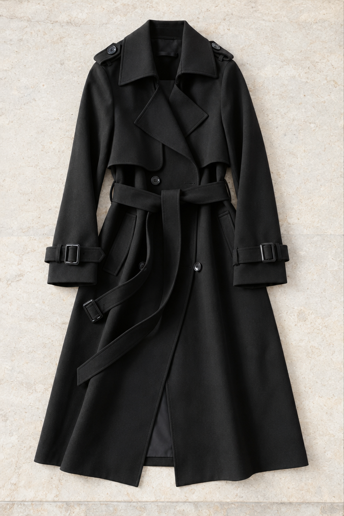 Violetta Trenchcoat — Black