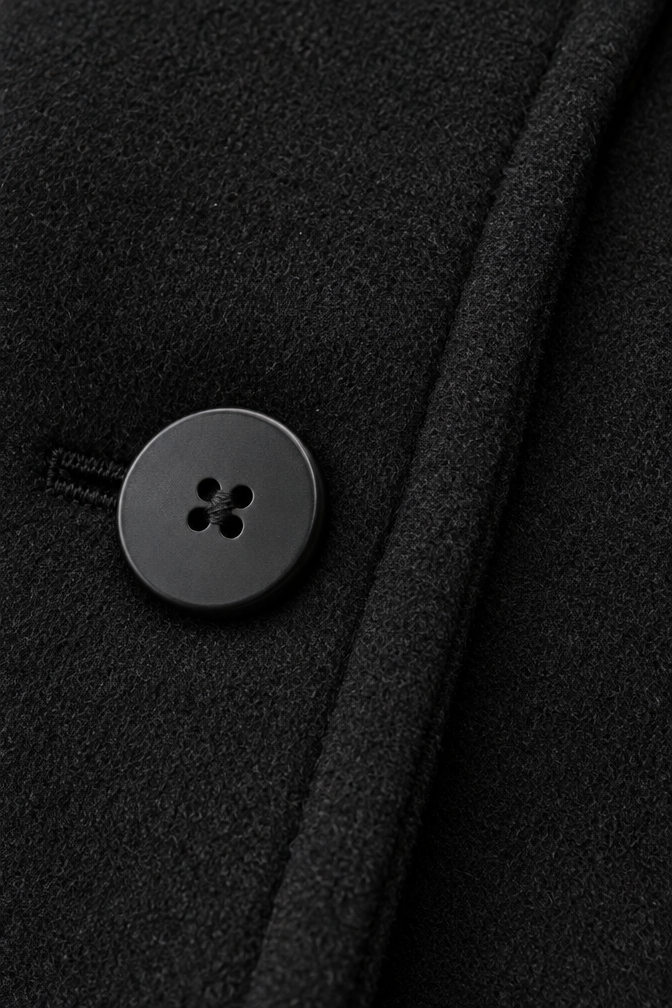 Alessandra Cropped Stand-Collar Jacket — Black