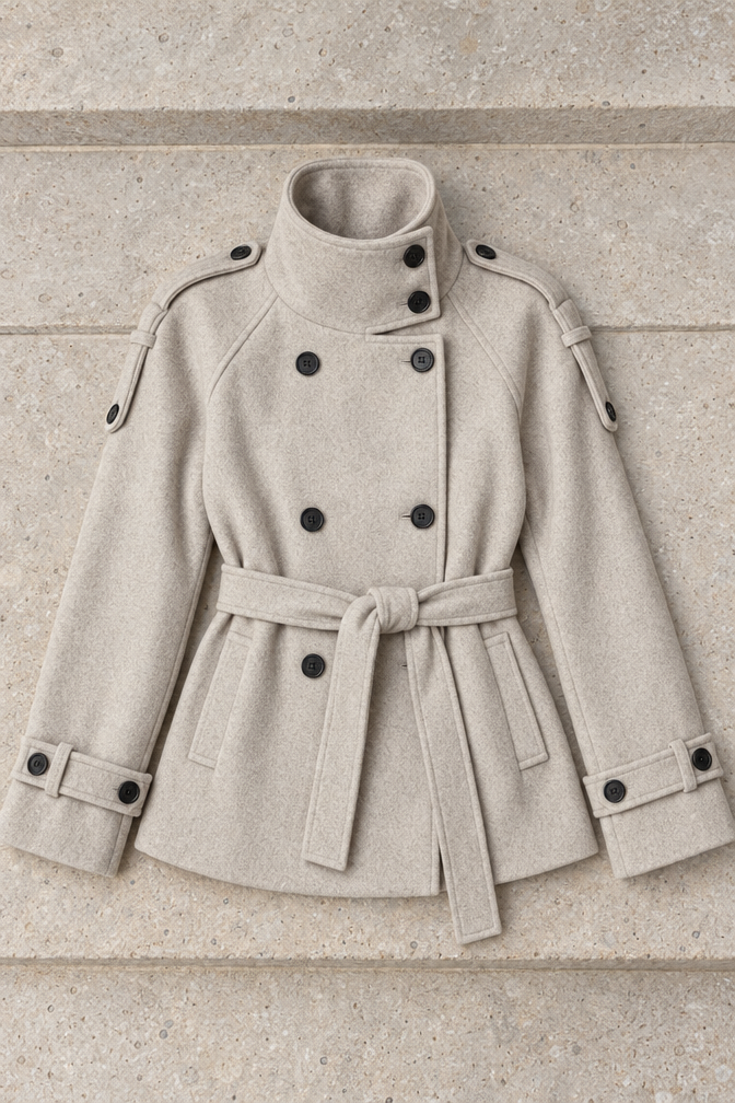 Alina Coat — Light Grey