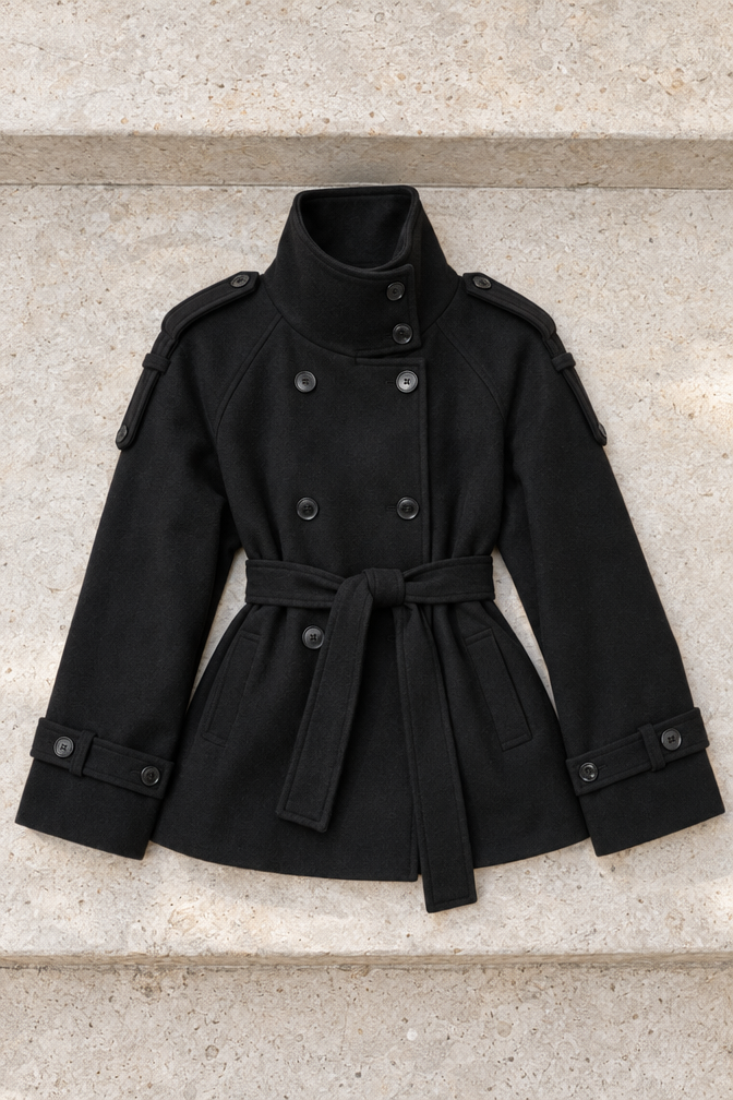 Alina Coat — Black