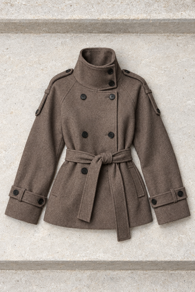 Alina Coat — Taupe