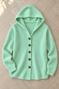 Allegra Hooded Cardigan — Green