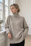 Annabel Turtleneck Sweater — Oatmeal
