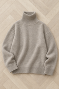 Annabel Turtleneck Sweater — Oatmeal
