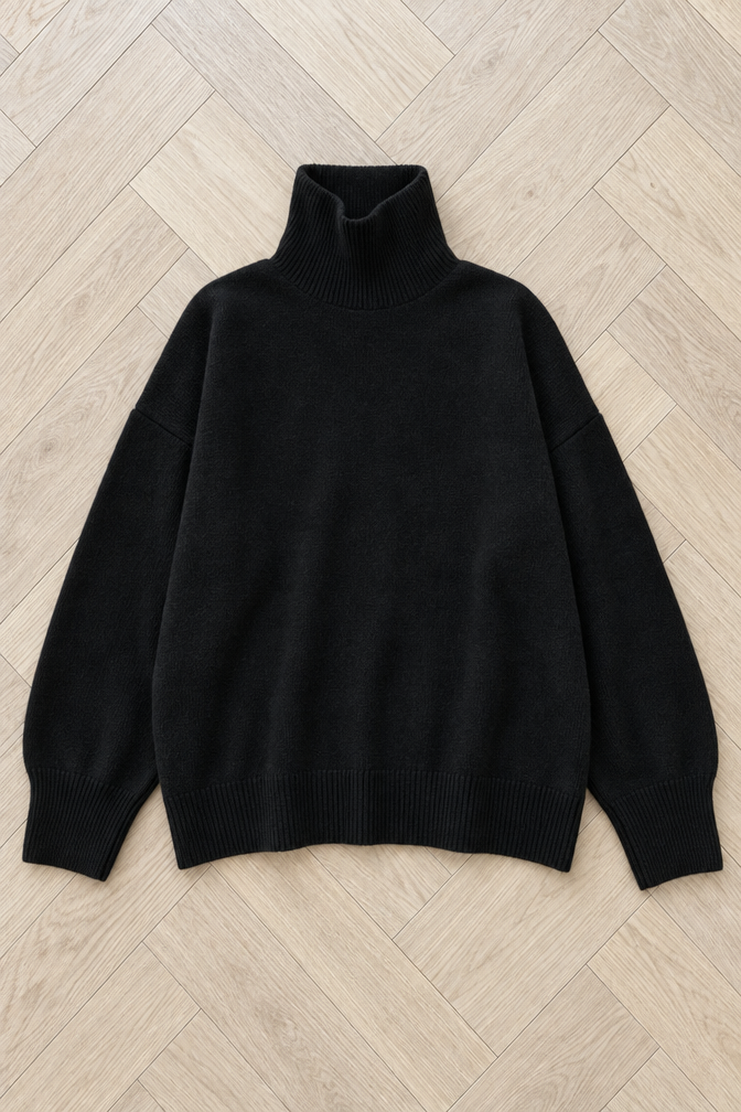 Annabel Turtleneck Sweater — Schwarz