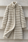 Aveline Faux Mink Coat — White