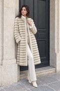 Aveline Faux Mink Coat — White
