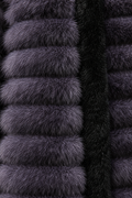 Aveline Faux Mink Coat — Blue