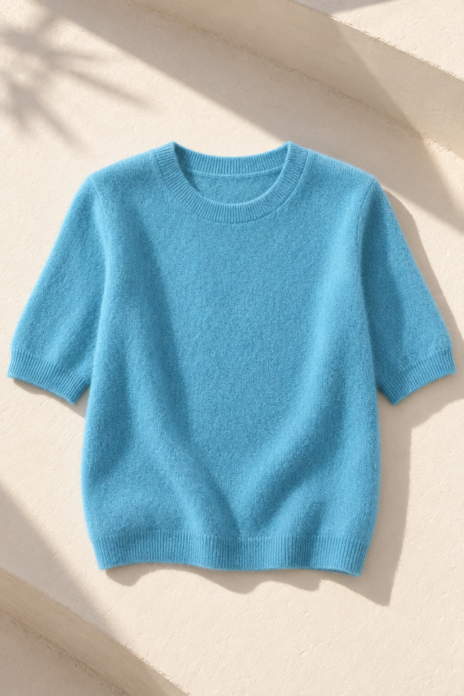 Bernadette Top — Lake Blue
