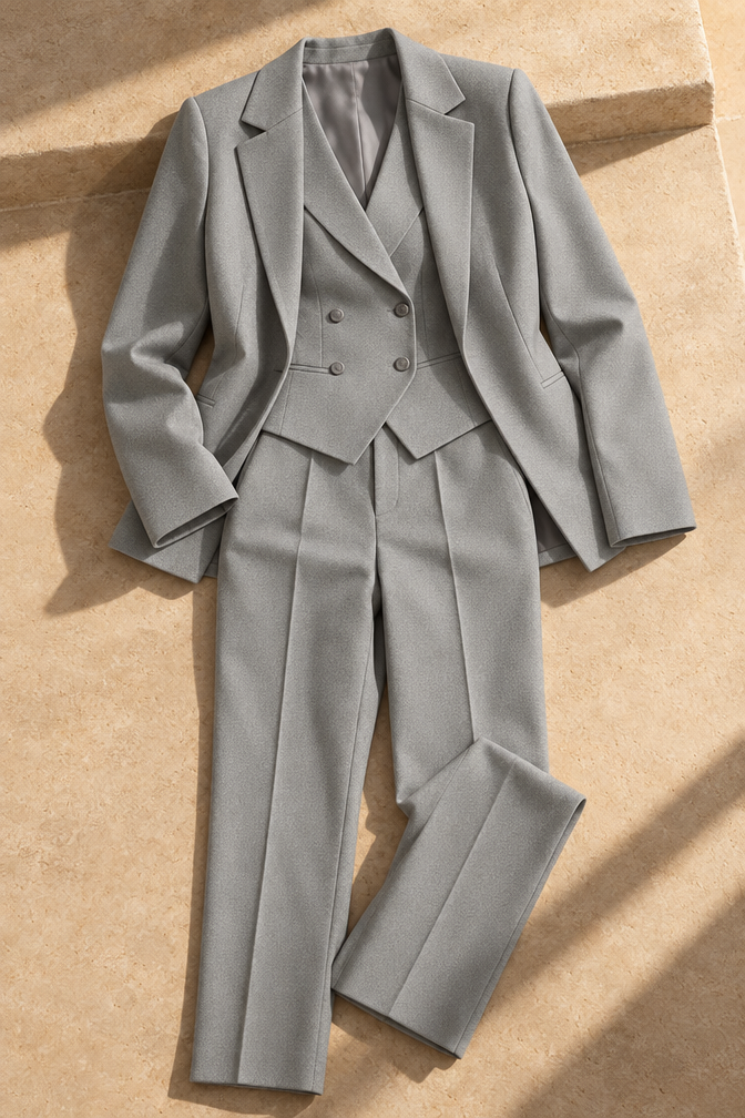 Brielle Suit — Grey