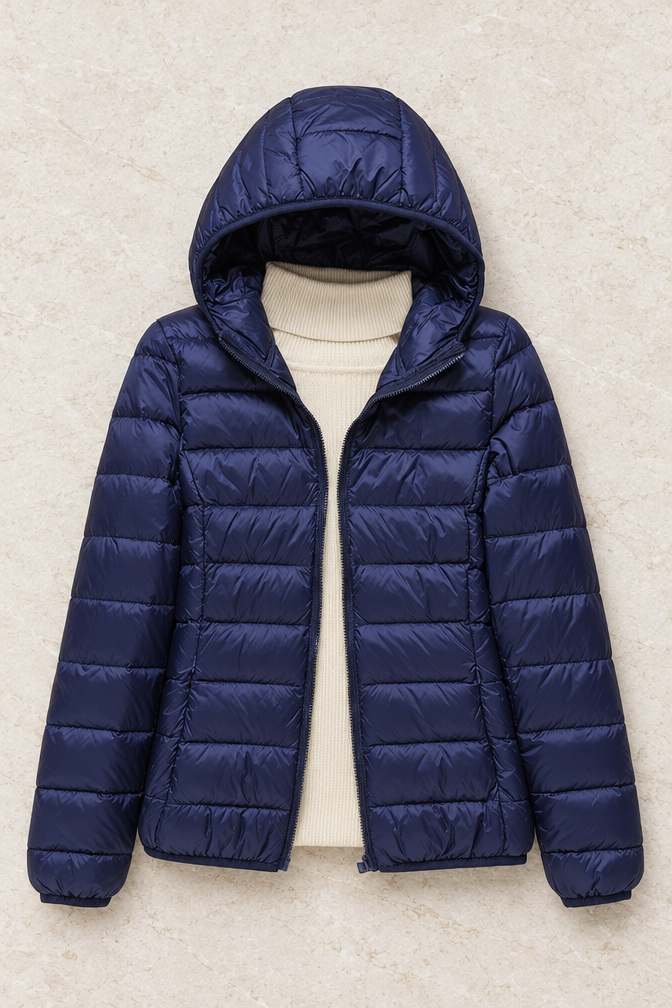 Camille Puffer Jacket — Navy