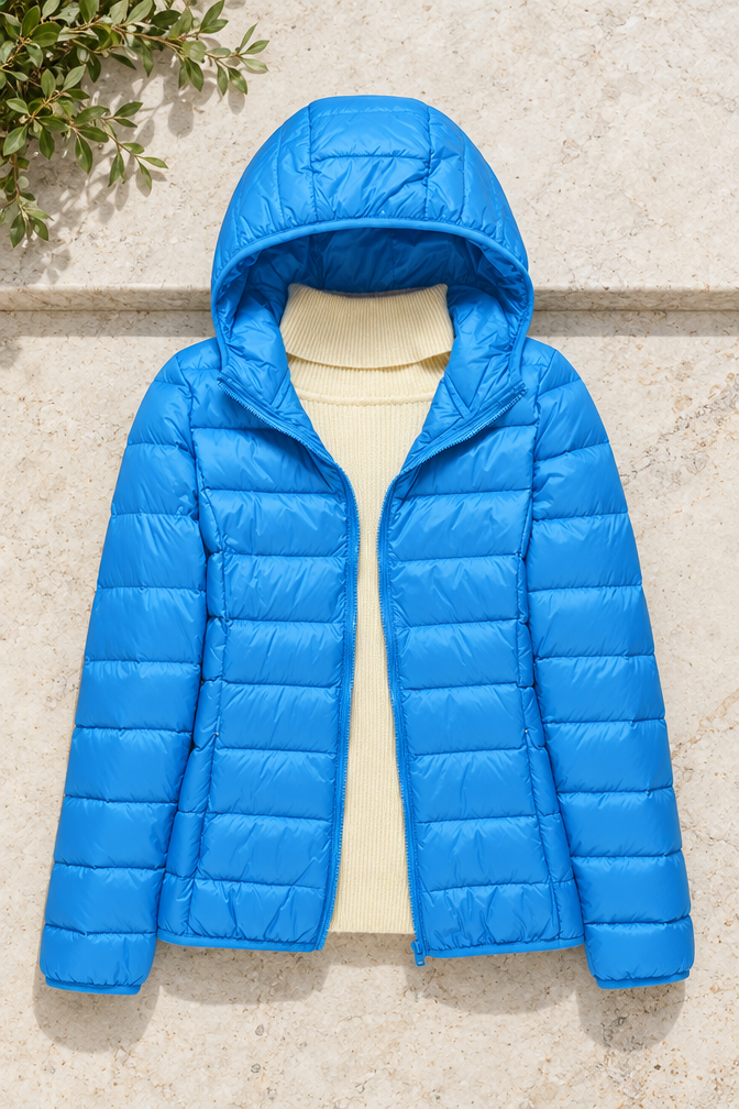 Camille Puffer Jacket — Blue