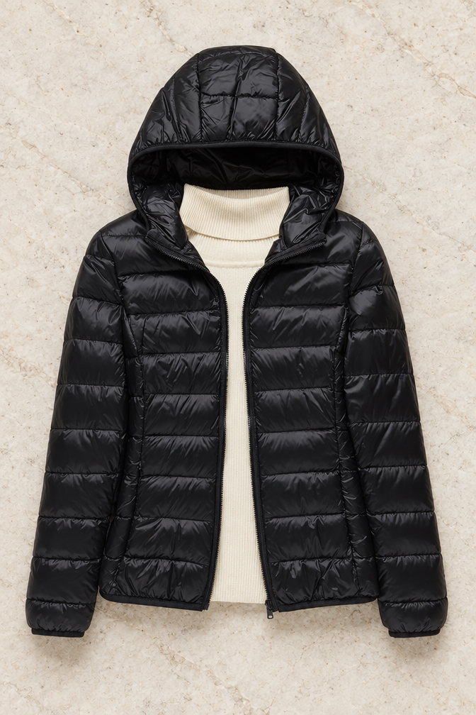 Camille Puffer Jacket — Noir
